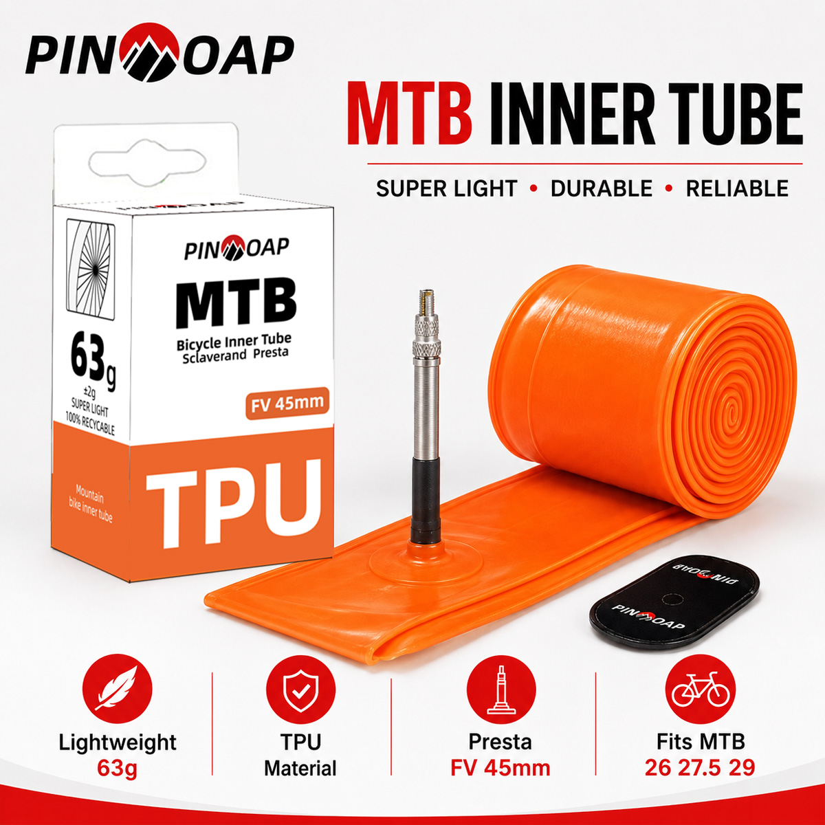 PINMOAP Mtb Inner Tube Mountai - Mountain Biking Tube recension och pris